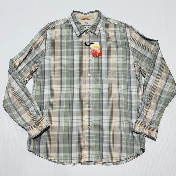 Tommy Bahama Shirt Mens L Multi Plaid Relax Island Modern Fit Button-Up NWT $118 - Picture 1 of 7